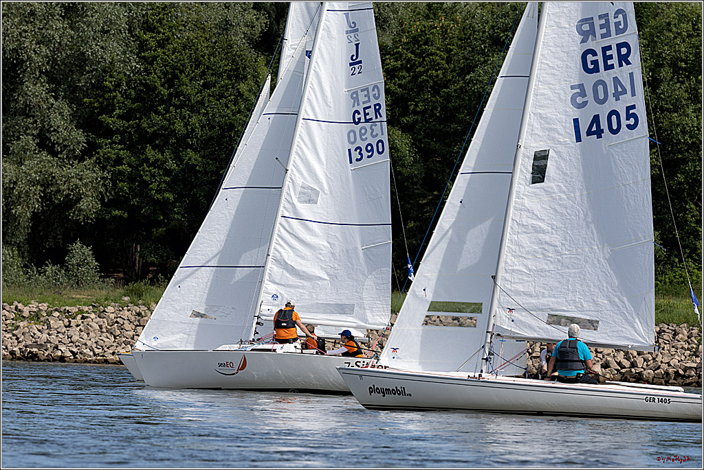 100 Jahre Rheinwoche 2022 - 1. Wettfahrt Porz - Hitdorf, 03.06.2022,